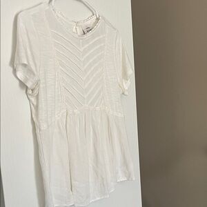 Knox Rose Cream Blouse with Lace Details